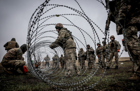 Военнослужащие ВСУ в Донецкой области. 