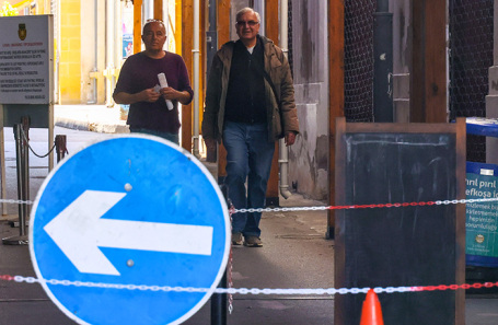 Пограничный переход между Турецкой республикой Северного Кипра и Республикой Кипр.