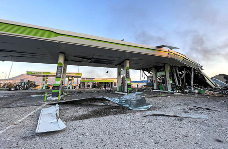 Последствия взрыва на АЗС в Махачкале. Сентябрь, 2024 года.