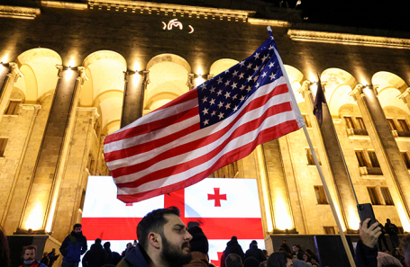 Акция протеста в Тбилиси.