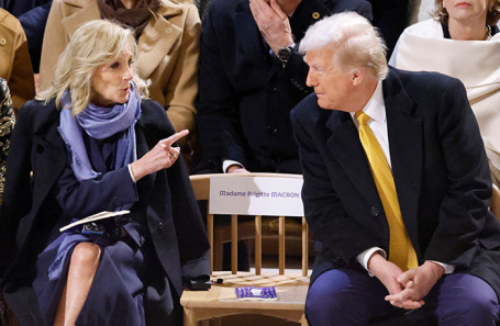 Джилл Байден и Дональд Трамп.