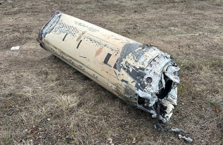 Обломки ракеты ATACMS.