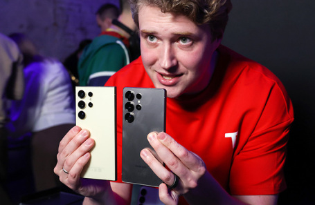 Презентация новой серии продуктов компании Samsung в Москве.