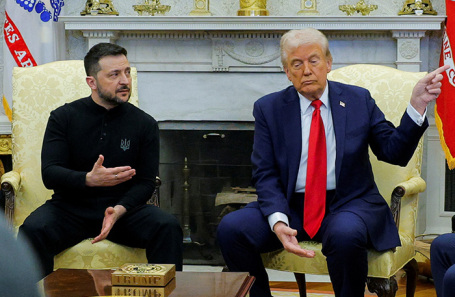 Владимир Зеленский и Дональд Трамп. Овальный кабинет, 28 февраля 2025 года.