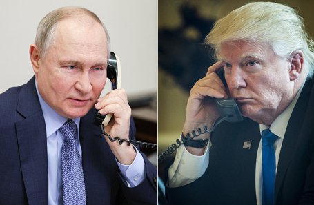 Президент РФ Владимир Путин и президент США Дональд Трамп.