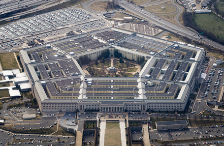 Вид на здание Пентагона.