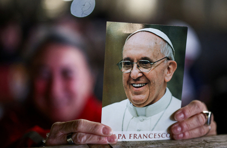 Изображение папы Франциска.