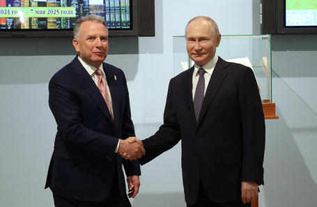 Президент РФ Владимир Путин во время встречи со специальным представителем президента США Стивом Уиткоффом.