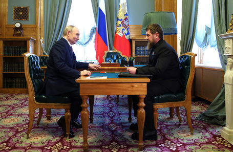 Владимир Путин и Рамзан Кадыров.