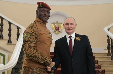 Ибрагим Траоре и Владимир Путин.