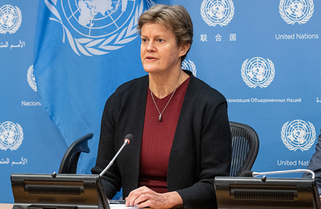 Постоянный представитель Великобритании при ООН Барбара Вудворд.