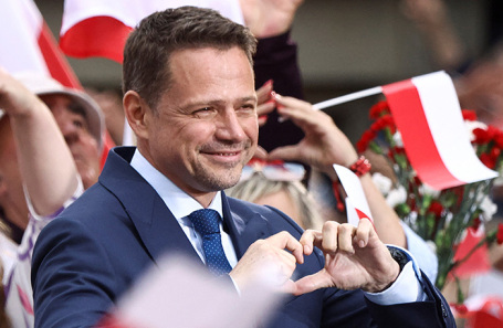 Кандидат на пост президента Польши мэр Варшавы Рафал Тшасковский.