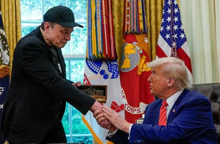 Илон Маск и Дональд Трамп.