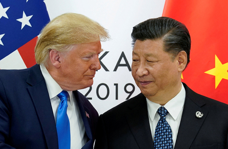 Президент США Дональд Трамп и председатель КНР Си Цзиньпин.