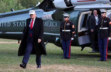 Дональд Трамп прибывает на саммит G7 в Канаде.
