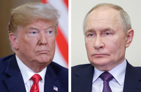 Дональд Трамп и Владимир Путин.