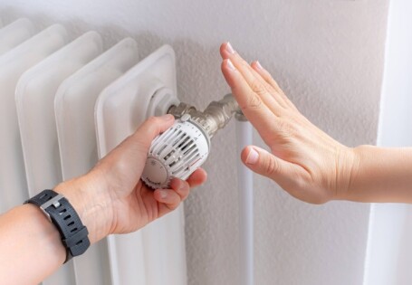 Heating radiators in an apartment