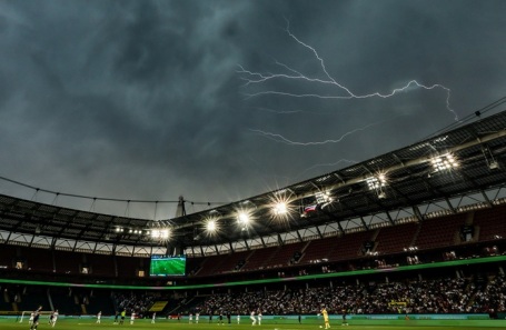 Thunderstorm in Moscow.