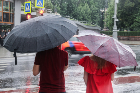 Затопленная улица в Москве