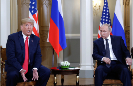 Дональд Трамп и Владимир Путин.
