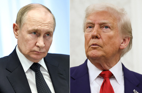 Президент России Владимир Путин и президент США Дональд Трамп.