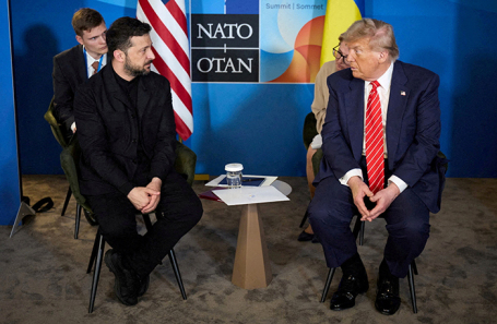  Президент США Дональд Трамп и Владимир Зеленский.