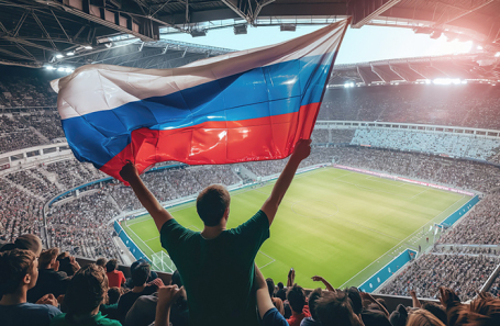 Стадион, заполненный зрителями