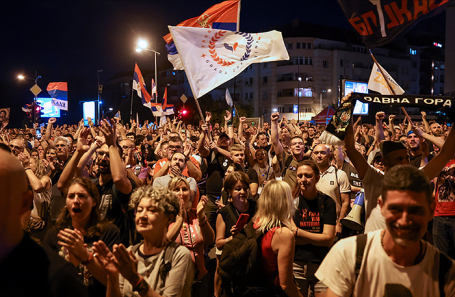 Протесты в Сербии