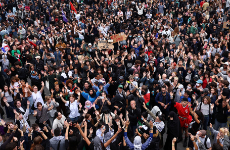 Protests in Paris.