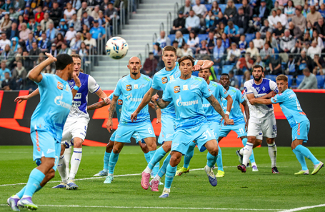 Football match in Russian Premier League