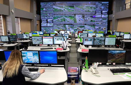 Ситуационный центр ЦОДД в Москве.
