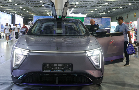 Lixiang 6 Max на выставке автомобильной индустрии «Интеравто» в выставочном центре «Крокус Экспо».