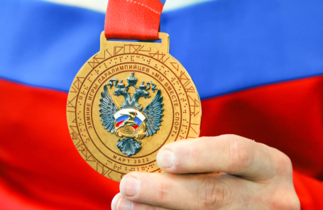 Паралимпийский спортсмен на соревнованиях