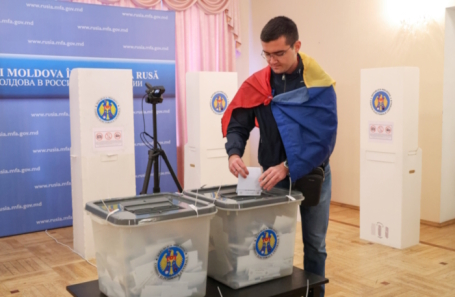 Избирательный участок в Молдавии