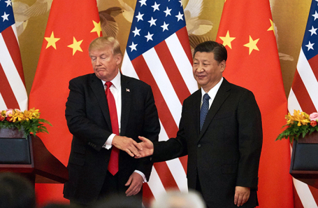 Дональд Трамп и Си Цзиньпин. Архивное фото.