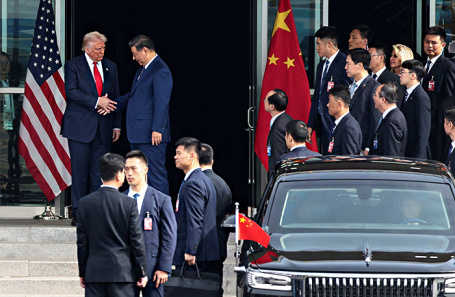 Дональд Трамп и Си Цзиньпин.