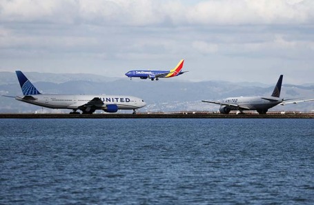 Международный аэропорт Сан-Франциско во время шатдауна.