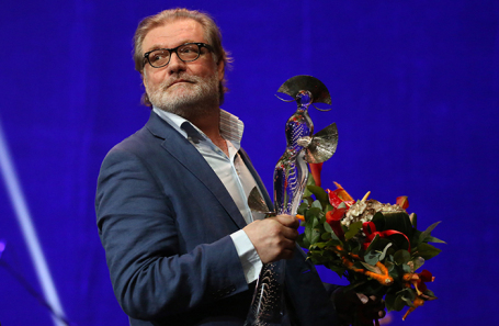 Актер Владимир Симонов на церемонии награждения лауреатов театральной премии «Хрустальная Турандот».