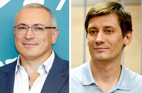 Михаил Ходорковский и Дмитрий Гудков (признаны в России иноагентами, внесены в перечень террористов и экстремистов).