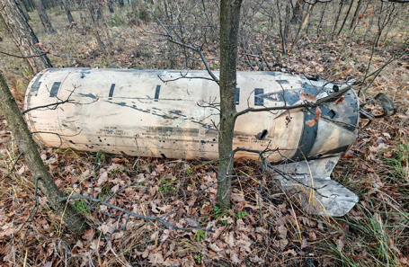 Обломки уничтоженных ракет ATACMS.