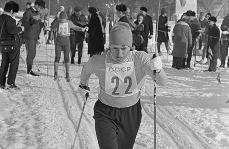Алевтина Алюнина, 1974 год. Чемпионат мира по лыжному спорту в Швеции.