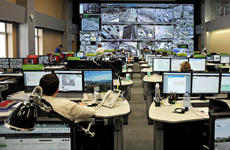 Работа службы ЦОДД «Дорожный патруль».