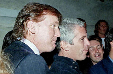 Дональд Трамп и Джеффри Эпштейн (слева направо).