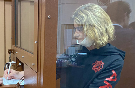 Ольга Миримская в Басманном суде, 2021 год.