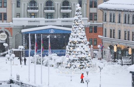  Вид на курорт «Роза Хутор».