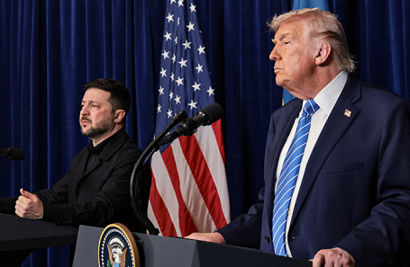 Дональд Трамп и Владимир Зеленский. 