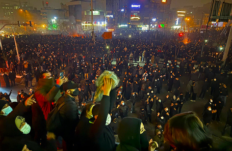Массовые протесты в Иране.