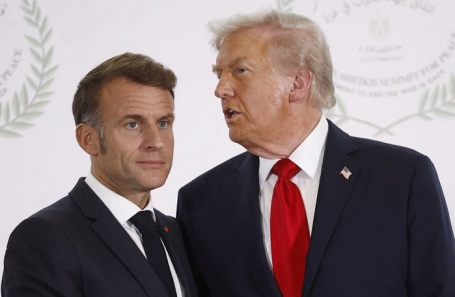 Макрон и Трамп.