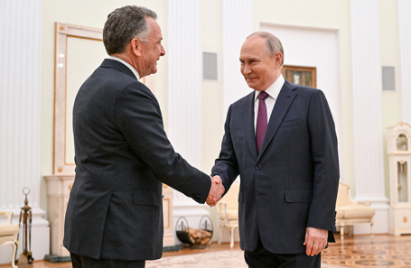 Стив Уиткофф и Владимир Путин. Архив.