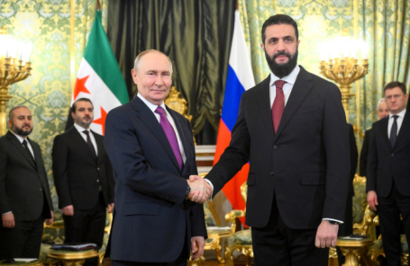 Владимир Путин и Ахмед аш-Шараа.